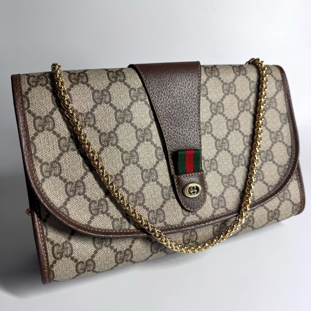 Gucci Supreme GG Monogram  Clutch Crossbody Bag - Picture 8 of 17